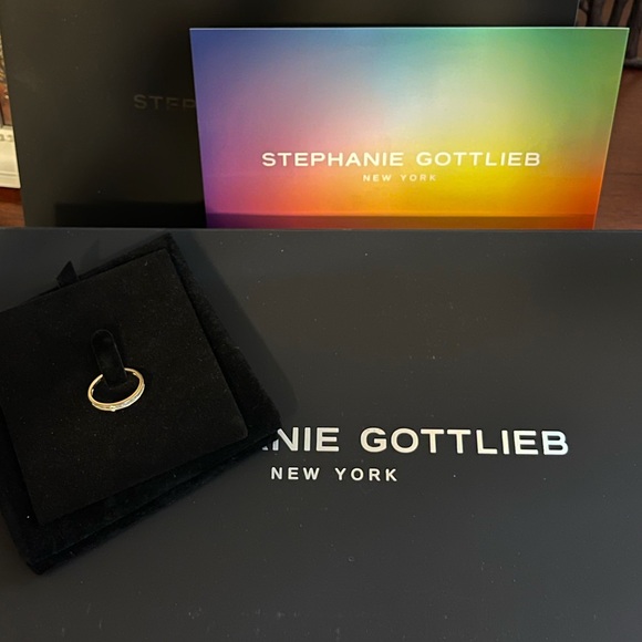 Stephanie Gottlieb Baguette Band 1/2 eternity, Sz8 - Picture 1 of 17